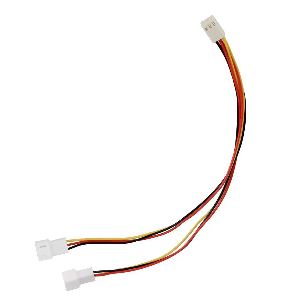 3Pin One change two Y сплиттер ПК кабель компьютерный чехол разъем питания Блок адаптеров