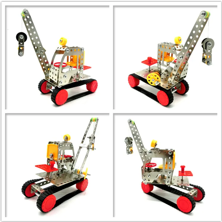 ConstructionTruck Hoist Metal Toy Vehicle Assemble Needed 3D Block for kids Early Development | Игрушки и хобби