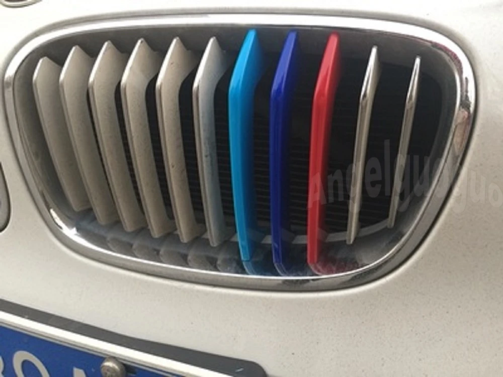 Angelguoguo 3D Автомобильная решетка спортивная полоса ABS наклейка для BMW 1 серии F20 F21