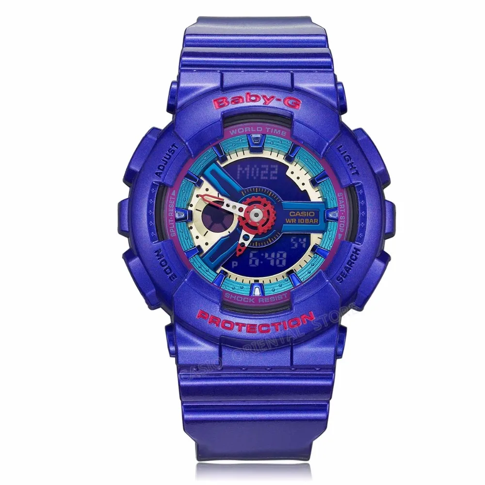 CASIO Часы двойной Дисплей наручные часы Для женщин BA-112-2A Водонепроницаемый