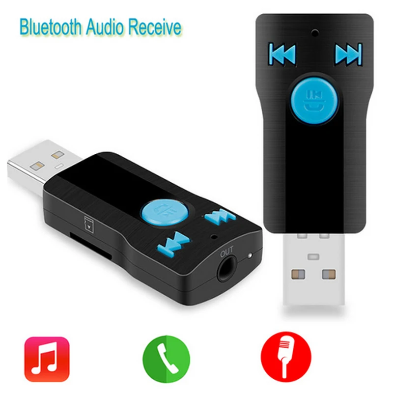 IDEAUDIO A2DP комплект беспроводной связи Bluetooth для автомобиля AUX аудио USB приемник