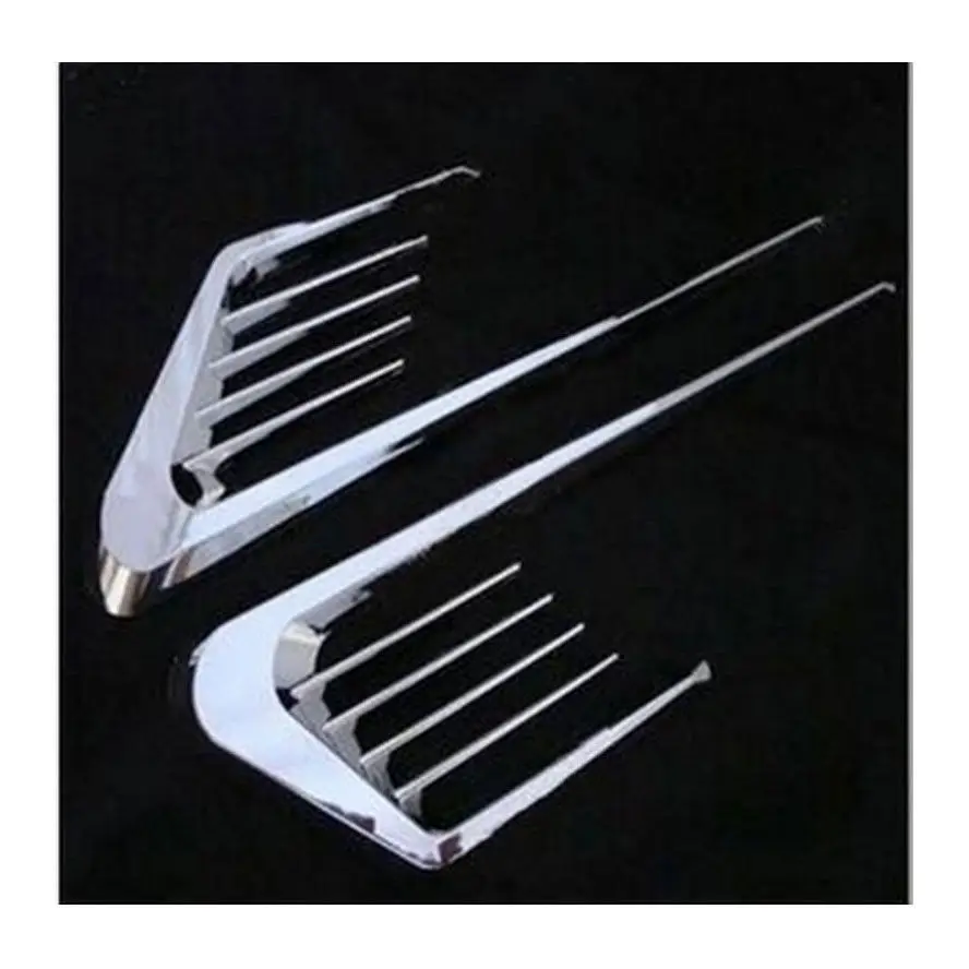 2 шт. Chrome Автомобилей наклейки и отличительные знаки Воздушный Поток Fender Сторона