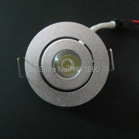 10 шт./лот мини светодиодный светильник 1 Вт потолочный в шкаф с серебряным