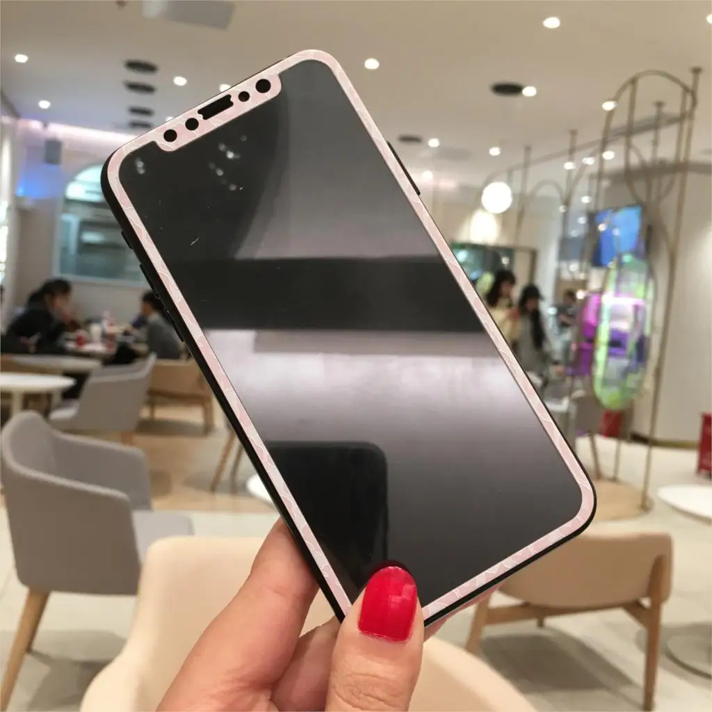 Изогнутое закаленное стекло с леопардовым принтом для iPhone 7 8 Plus защита экрана 3D