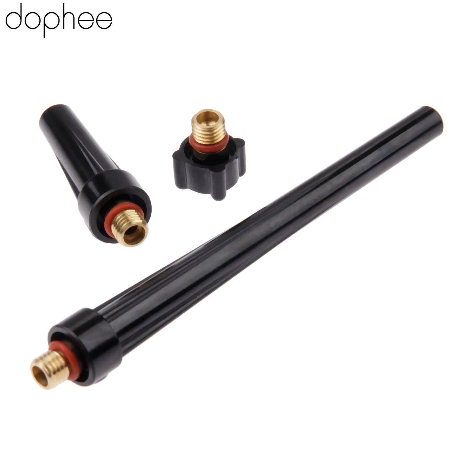 Dophee 3 шт. аксессуары для сварочных аппаратов TIG Сварочная горелка длинные средние