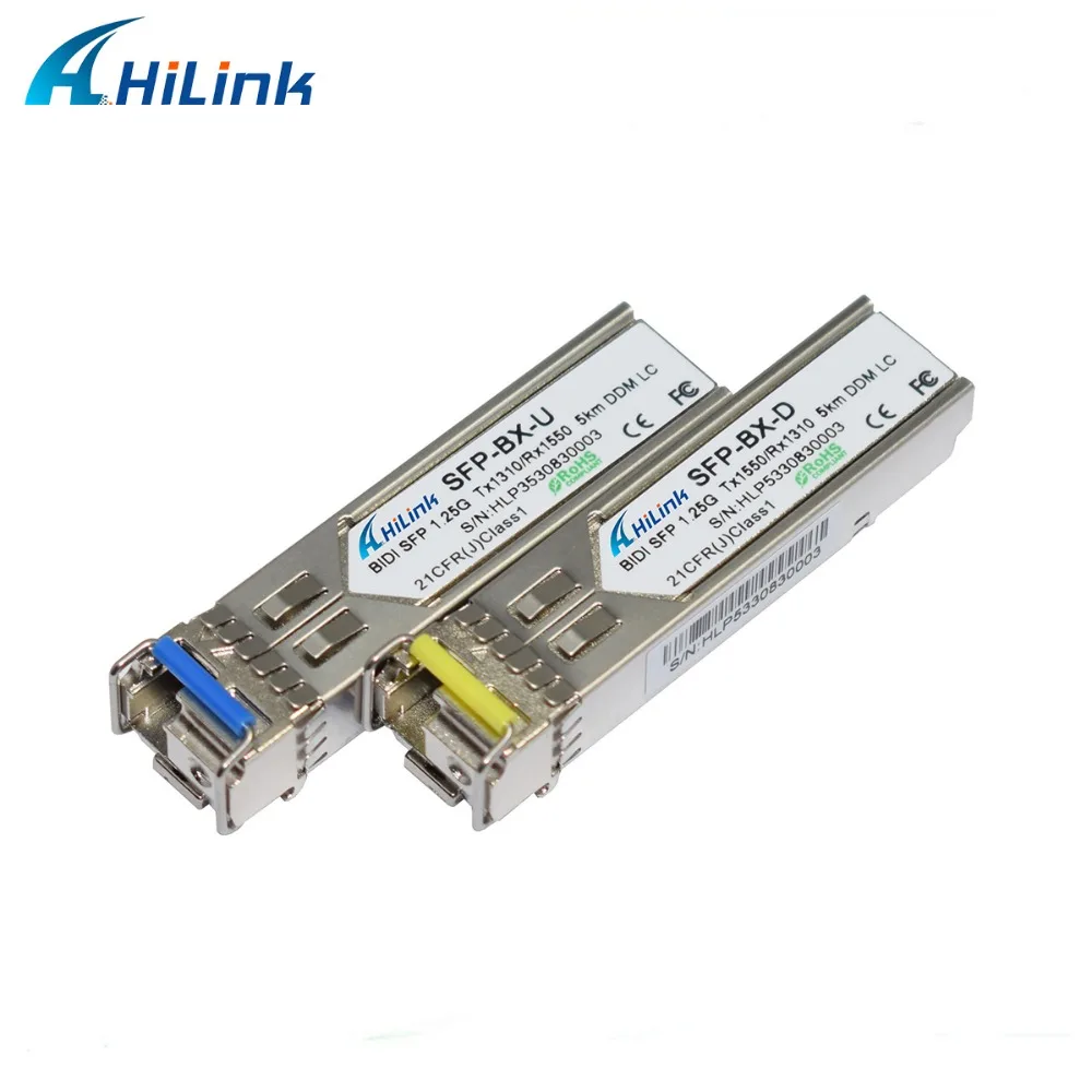 15 пар: HL GLC BX U/D 5D 1 25 г BiDi SFP 5 км SC/LC DOM/DDM 1310/1550 нм|Оптоволоконное оборудование| |