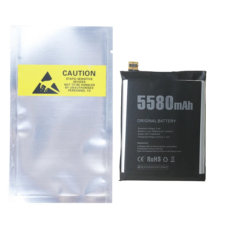 Hekiy 100% Новый оригинальный запасной аккумулятор Для DOOGEE S60 BAT17M15580 и BAT17S605580 5580 мАч