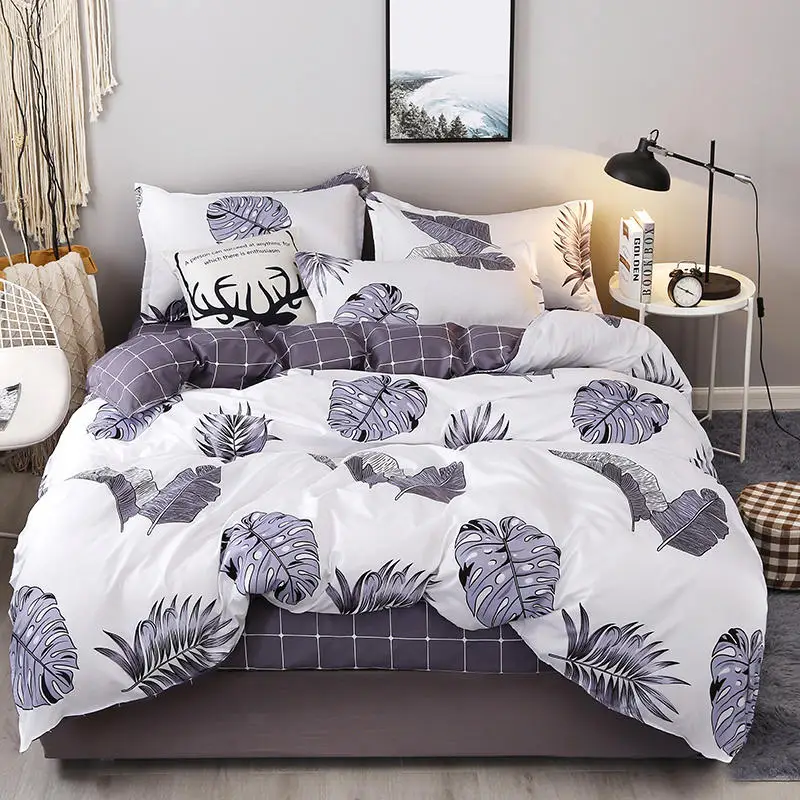 

Unihome 100% Cotton Duvet Cover Sets, Print Floral Pattern Design, Full Queen Size (MWQY)