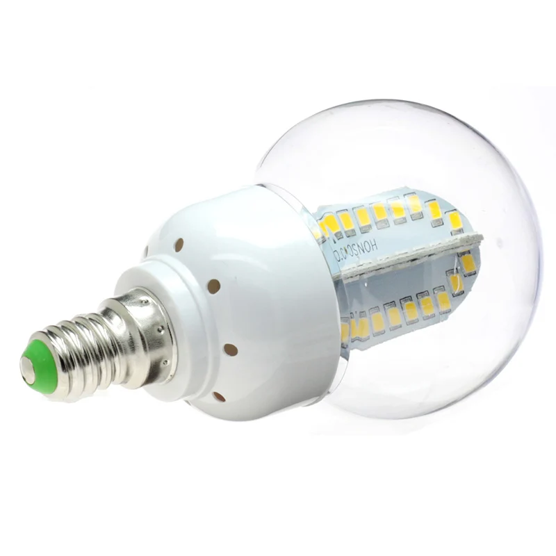 Светодиодная лампа ampoule e14 Ac Dc 12v 24v Glabe corn light A60 pc shell низкое напряжение 10v до 30v супер