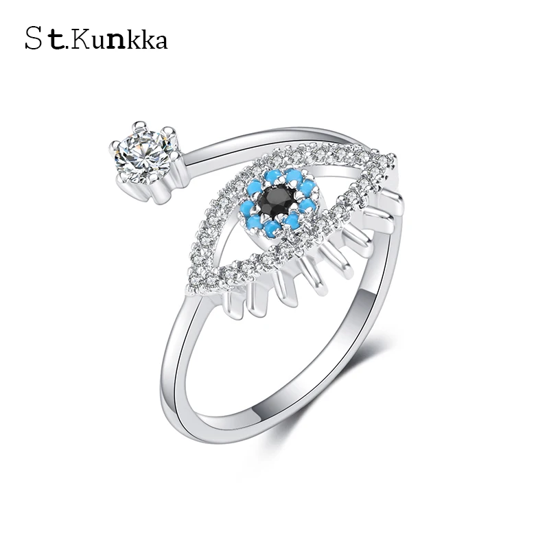 St. kunkka серебристый циркониевый Турция круглый зловещий кольцо Anillos обручальные кольца для женщин Bijoux Anel обручальное кольцо ювелирные изделия