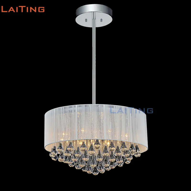 Laiting Lighting Dia 55 см Американская деревенская круглая хрустальная люстра