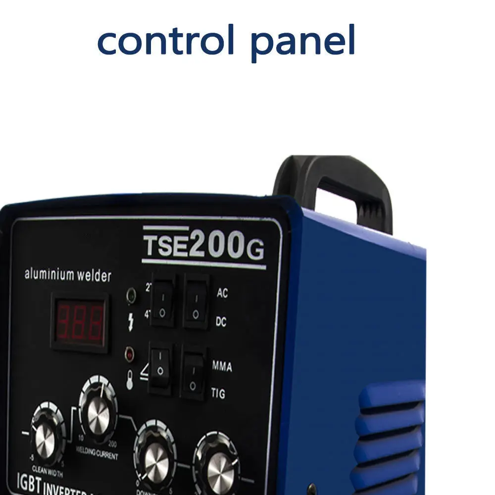 AC DC TIG/MMA/ARC алюминиевый сварочный аппарат поколения 220V и аксессуары TSE200G