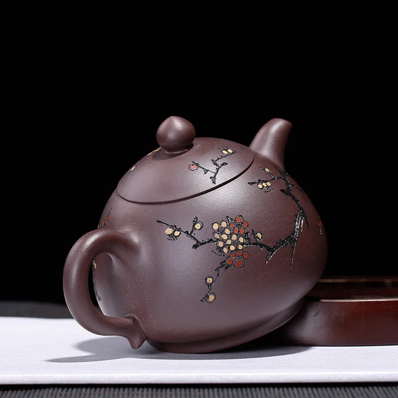 Фиолетовый песок горшок Teaware руды фиолетовая грязь половинная Луна чисто ручной