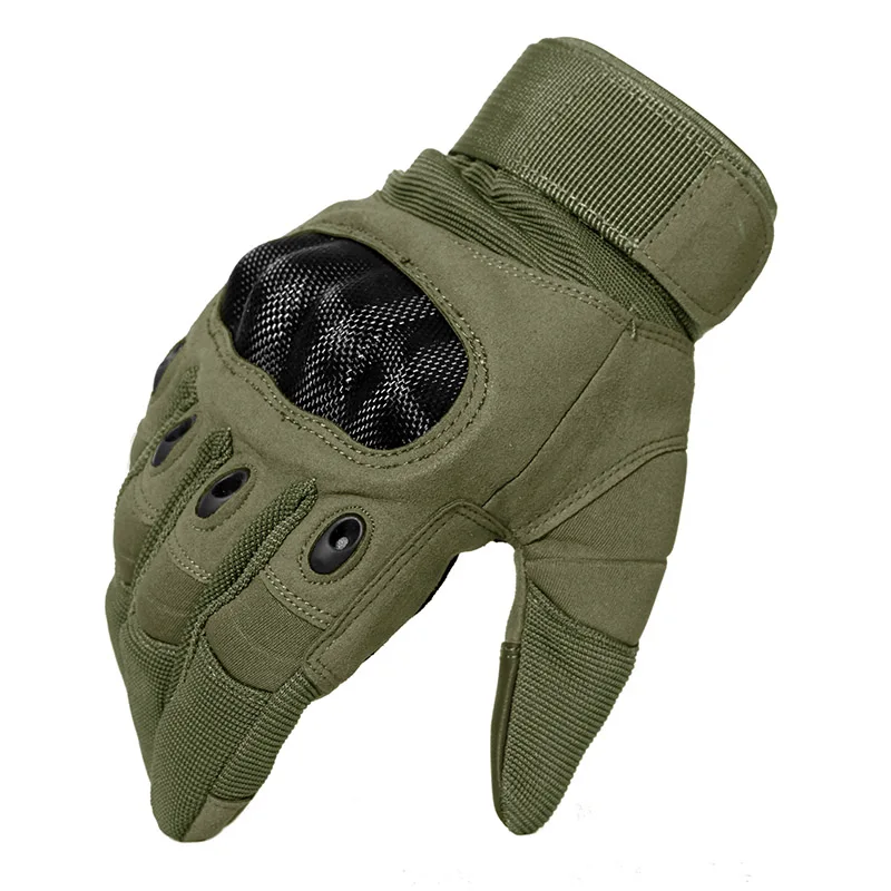 Army Green TACVASEN тактические перчатки мужские армейские перчатки для пейнтбола рукавица Броня Защита оболочки полный палец перчатки военные страйкбол аксессуары - Цвет: Army Green