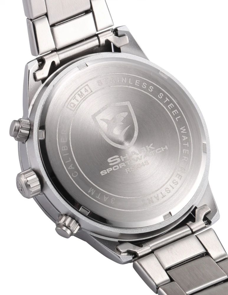 Поколение Медсестра АКУЛА Спортивные Часы Черный Циферблат 6 Руки Хронограф