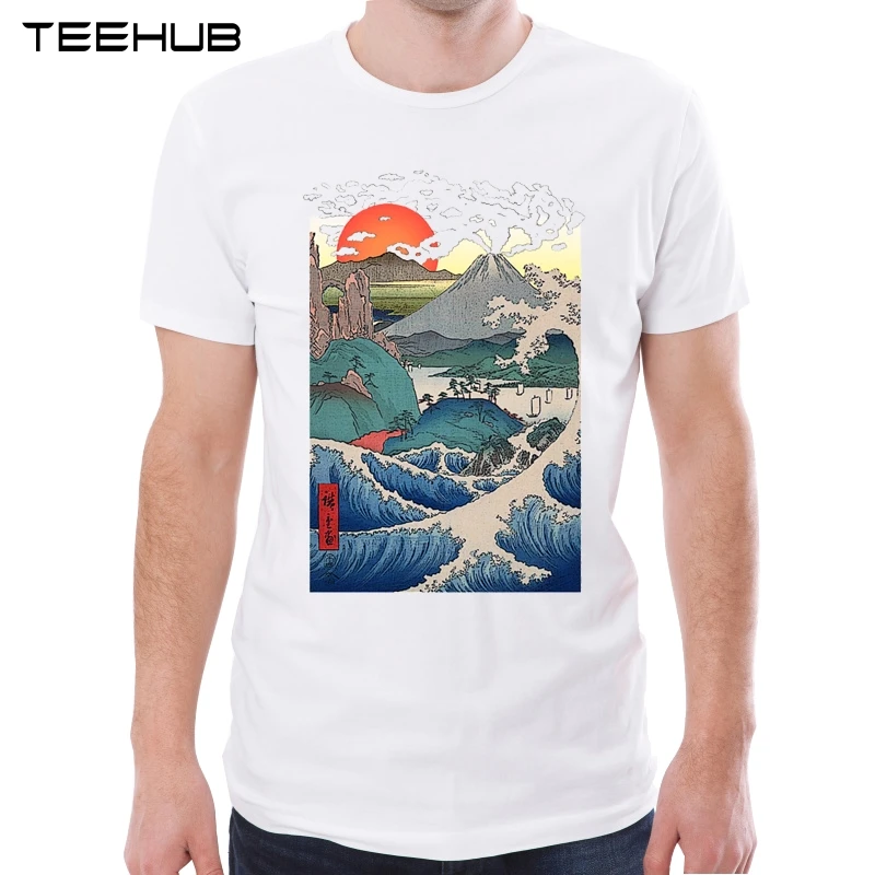 Мужская футболка с коротким рукавом TEEHUB Повседневная Мягкая круглым вырезом и