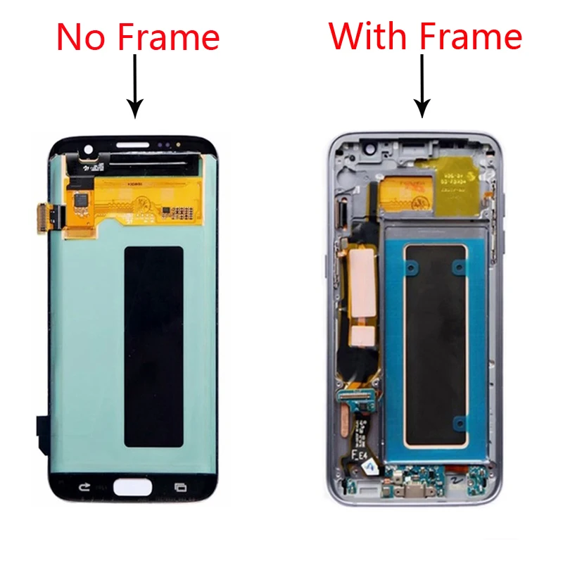 5 'дисплей с тенью для SAMSUNG Galaxy S7 Edge LCD G935 G935F G935FD сенсорный экран подарочной