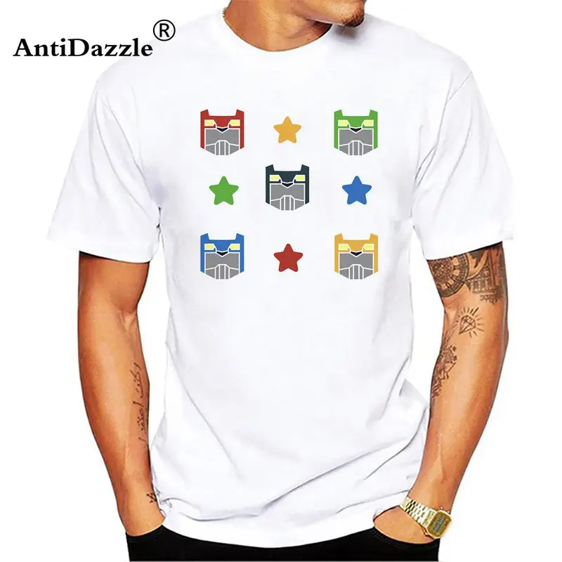 Antidaazle Voltron печати случайные футболки мужские с круглым вырезом Модные топы