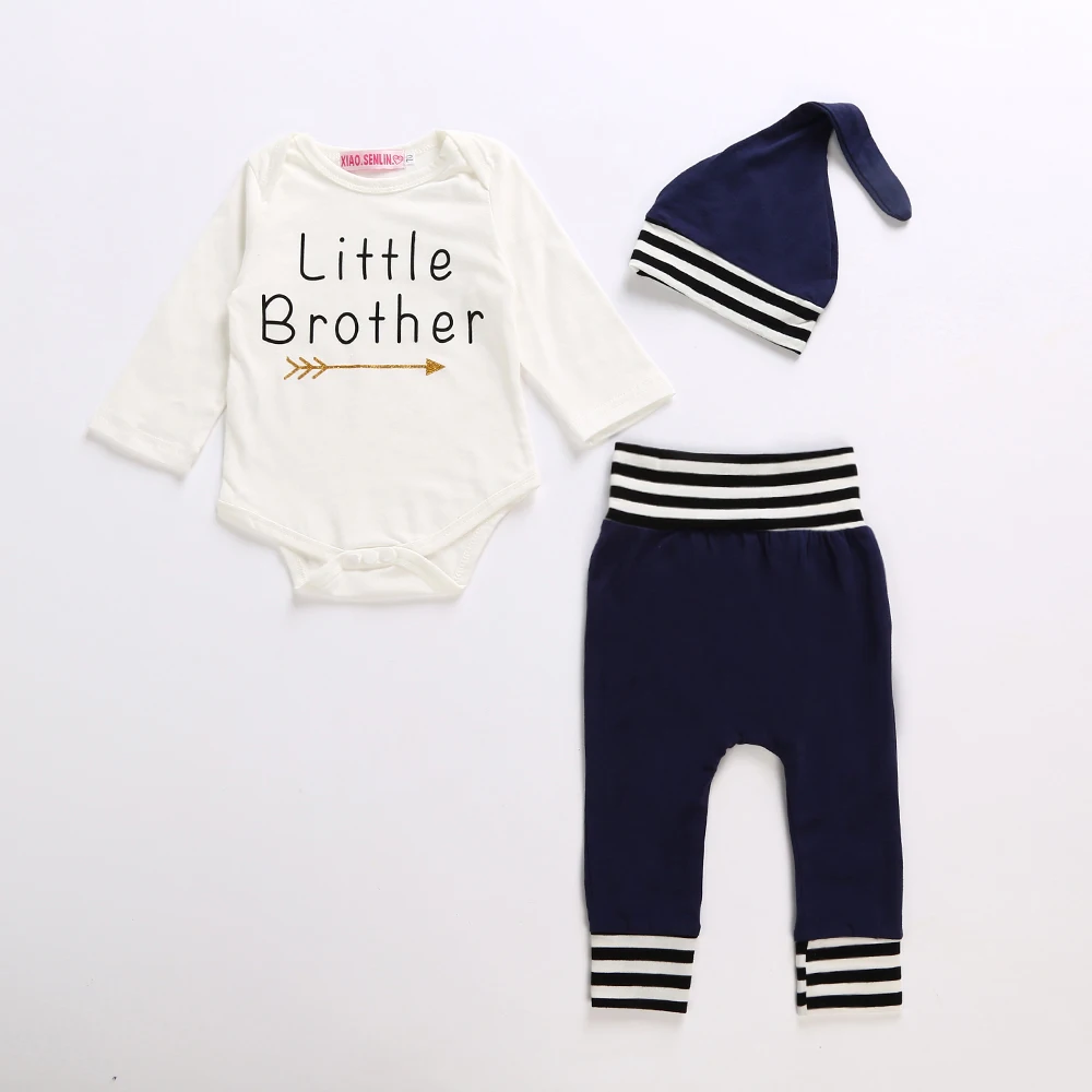 Baby Boy Clothes Cotton letter Bodysuit + Pants Newborn Girl Clothing Sets Infant 2pcs Suit Toddler Outfits | Детская одежда и