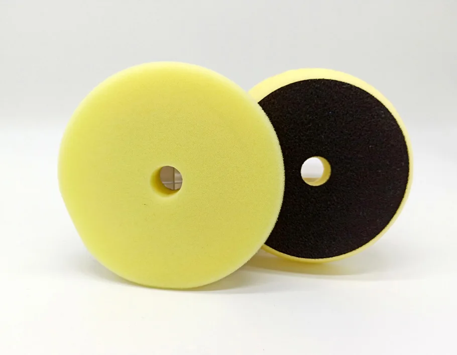Yellow 1PC Автомобильная полировальная губка 6 дюймов плоский светильник Yellow режущий Поролоновый коврик Rupes стиль Полировка для автомобиля - Цвет: Yellow 1PC