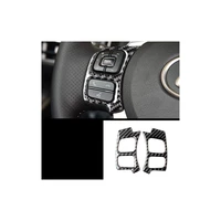 lsrtw2017 carbon fiber car steering wheel functional button trims for lexus nx200 nx300h 2018 2019 20 accessories nx multimedia