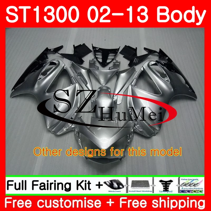 Обтекатель для HONDA STX1300 ST1300 Pan European 02 03 04 05 06 White 111SH4 ST 1300 2000 2001 2002 2003 2004 2005
