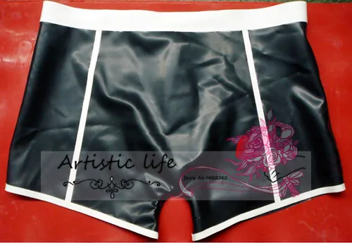 Сексуальное латексное нижнее белье для мужчин фетиш мужские прямые угловые