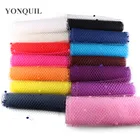 Фата в Горошек розовая в горошек, 45 см, русская вуаль, фата в горошек для свадьбы, Детская Фата, 1 метр в партии, LDV022