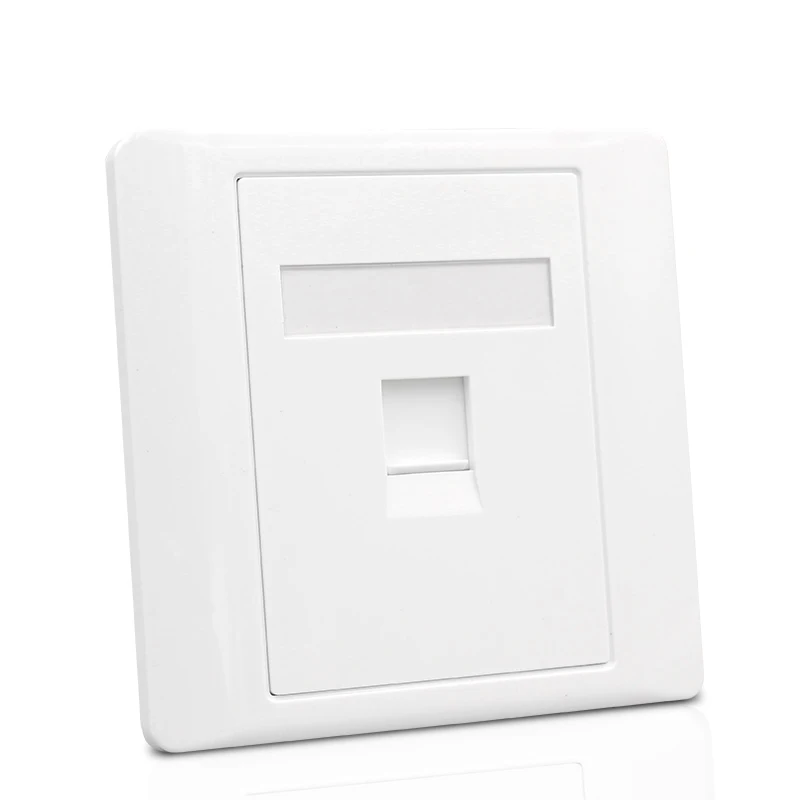 1 порт CAT 6 RJ45 Ethernet настенная Передняя панель Экструзионная проволочная розетка 86x86 мм для XBox сетевые кабели lan