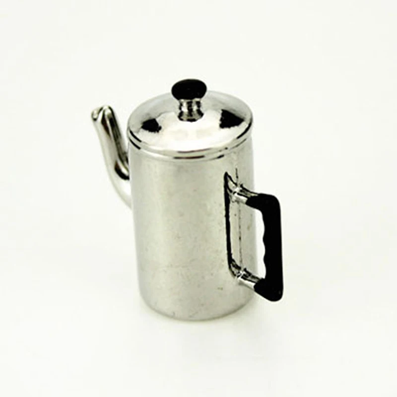 1/12 Dollhouse Miniature Accessories Mini Metal Milk Tea Pot Simulation Kettle Model Toys for Doll House Decoration | Игрушки и хобби