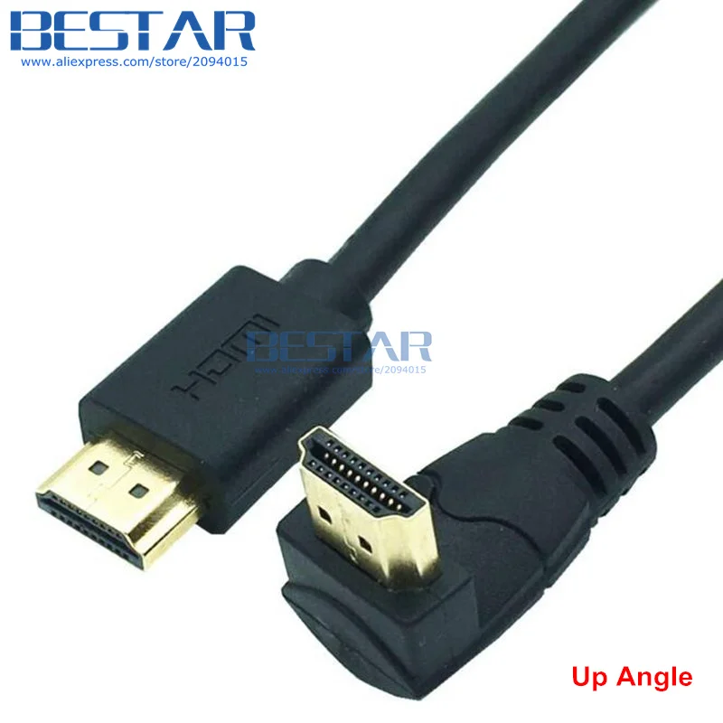 Кабель HDMI V2.0 с левым и правым углом вверх вниз кабель Папа папа 15 см 60 6 футов 4K * 2K