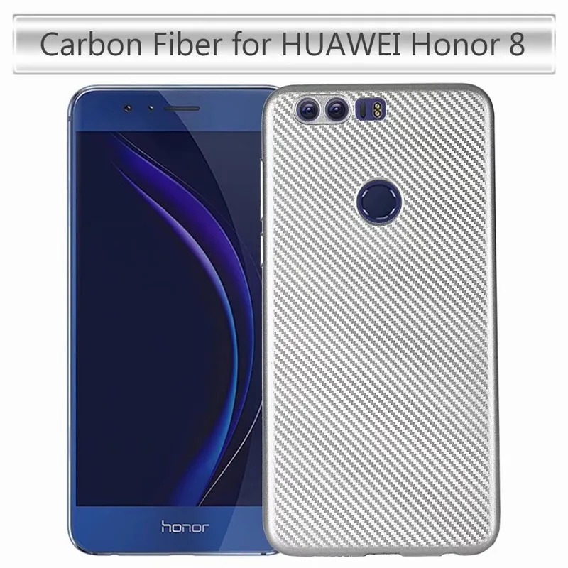 Ascromy Углеродного Волокна Мягкого Силикона TPU Тонкий Вернуться Дело Чехол Для Huawei