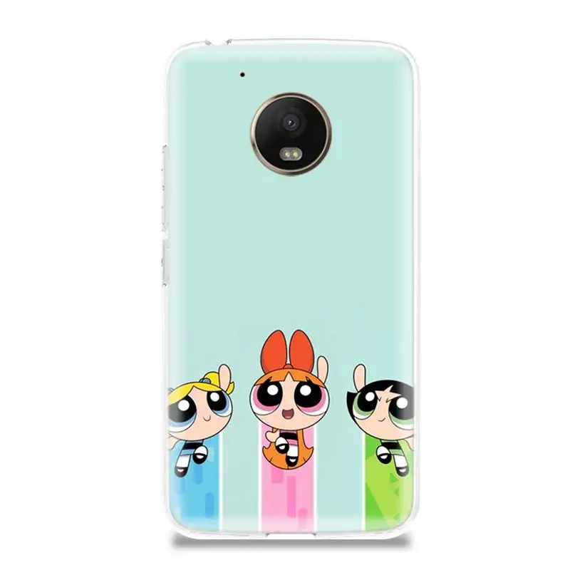 Аксессуары для девочек Powerpuff чехол телефона Motorola Moto G7 G6 G5S G5 E4 Plus G4 E5 Play X4 с узором