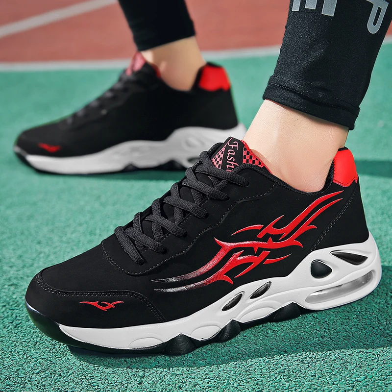 Мужские кроссовки на плоской подошве Fire дышащие из сетчатого материала