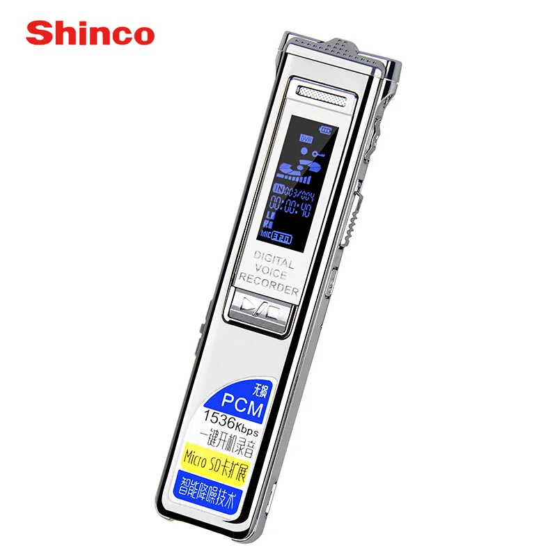 Shinco rv 11 8 ГБ голос Регистраторы цинковый сплав стерео запись Цифровые диктофоны