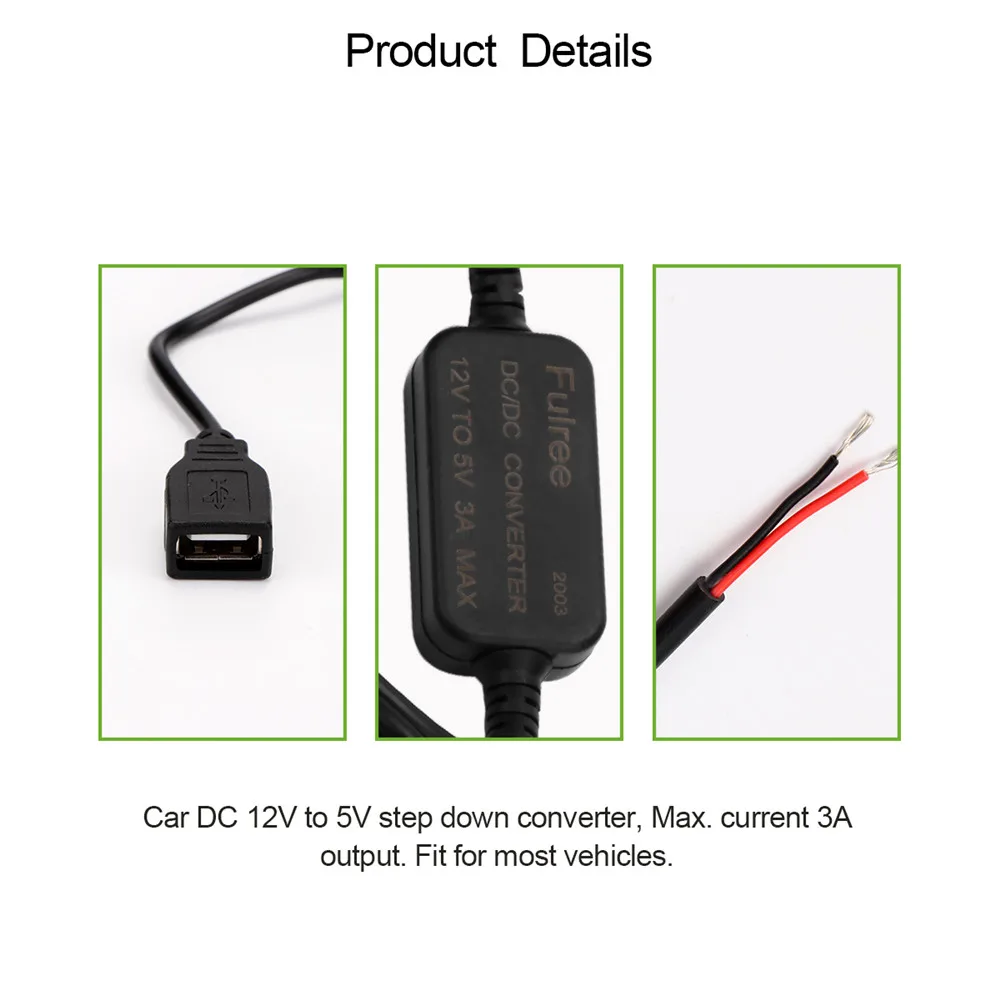 ONEVER Автомобильный USB адаптер конвертер постоянного тока трансформатор