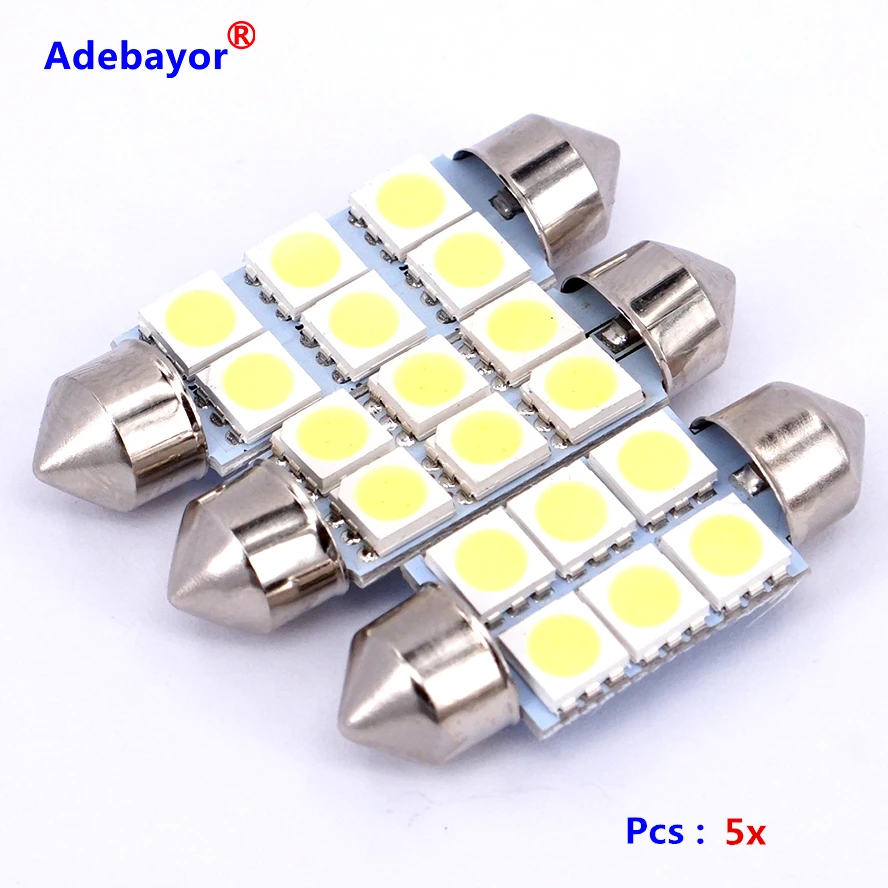 30x31 мм 36 39 41 5050 SMD светодиодный светодиодная гирлянда купольная автомобильная