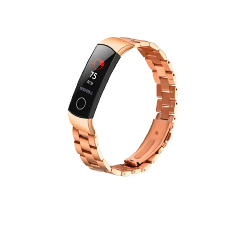 Металлический ремешок для часов huawei Honor Band 4 5 ремешок Металлический Стальной браслет ремешок браслет из нержавеющей стали Замена