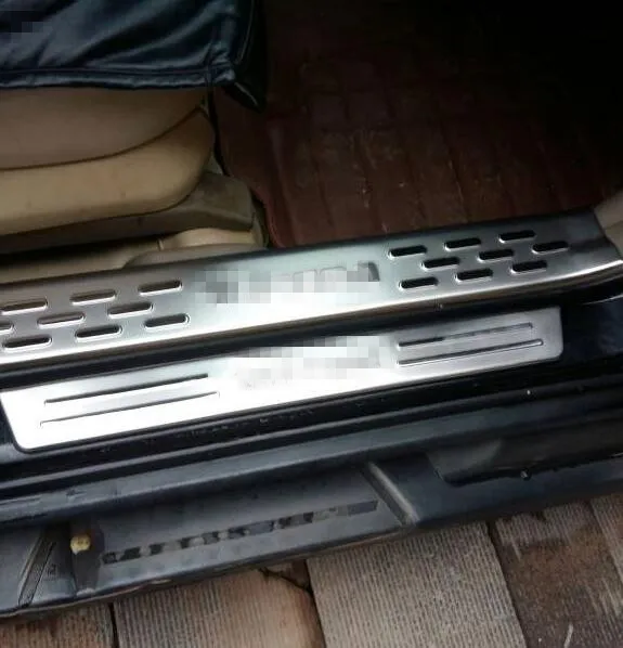 Для hyundai TUCSON 2005 до 2013 Нержавеющая сталь накладки для порогов автомобиля Накладка для задней кромки кузова Добро пожаловать педаль; автостайлинг аксессуары