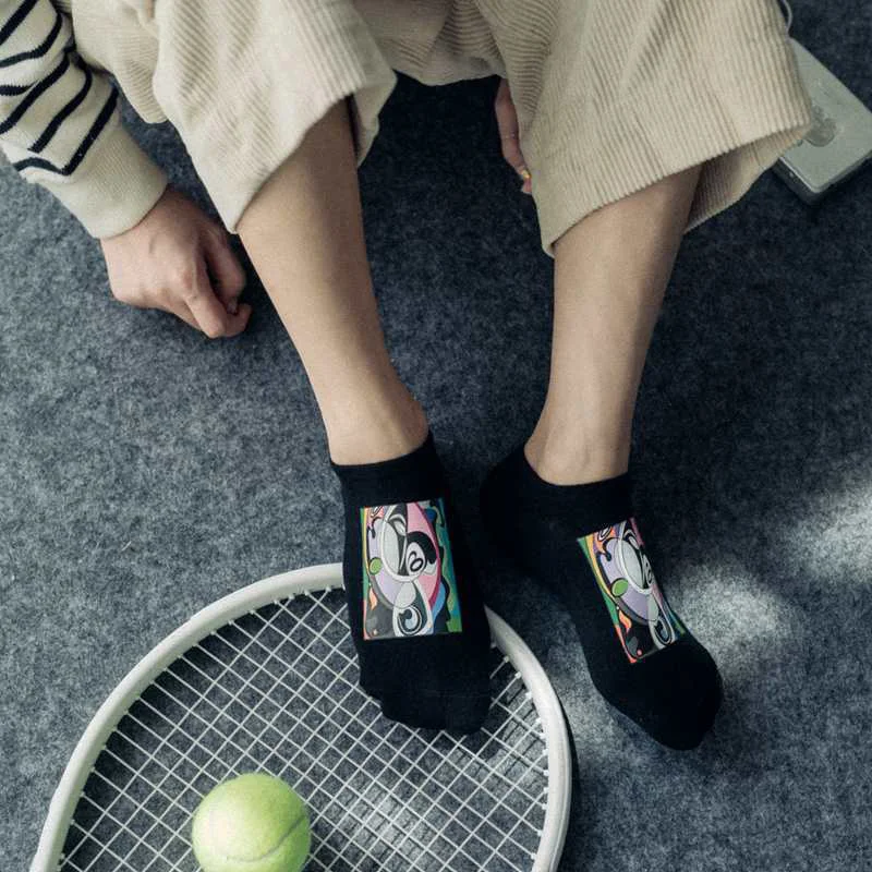Новинка 2018 оригинальные мужские 1 пара одежда с принтом аксессуары унисекс носки