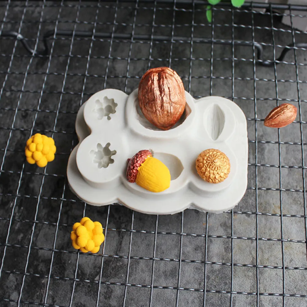 Nuts Shape DIY Fondant Cake Chocolate Decor Silicone Mold Baking Kitchen Tools non-toxic and environmentally friendly