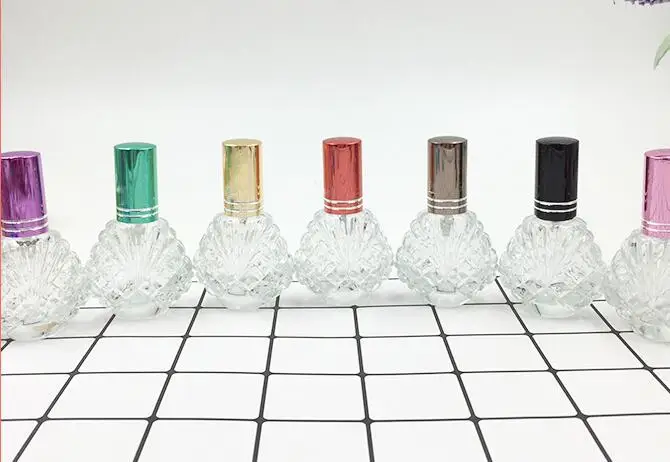 New 10ML Peacock Tail Glass Spray Perfume Empty Bottle 100pcs/lot
