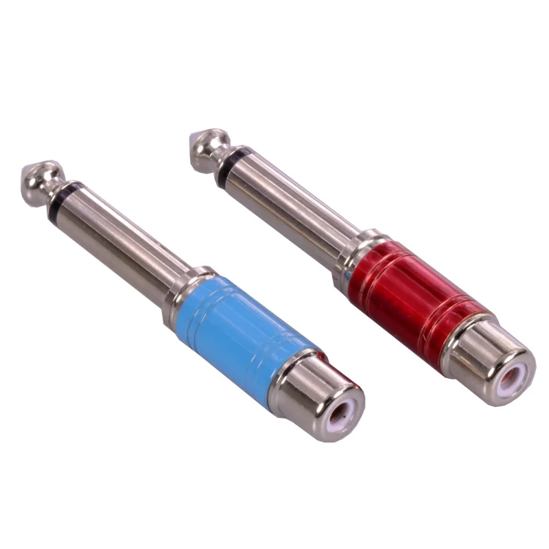8 шт./4 пары 6 35 мм 1/4 дюйма папа|jack audio connector|jack connectorjack plug connector |