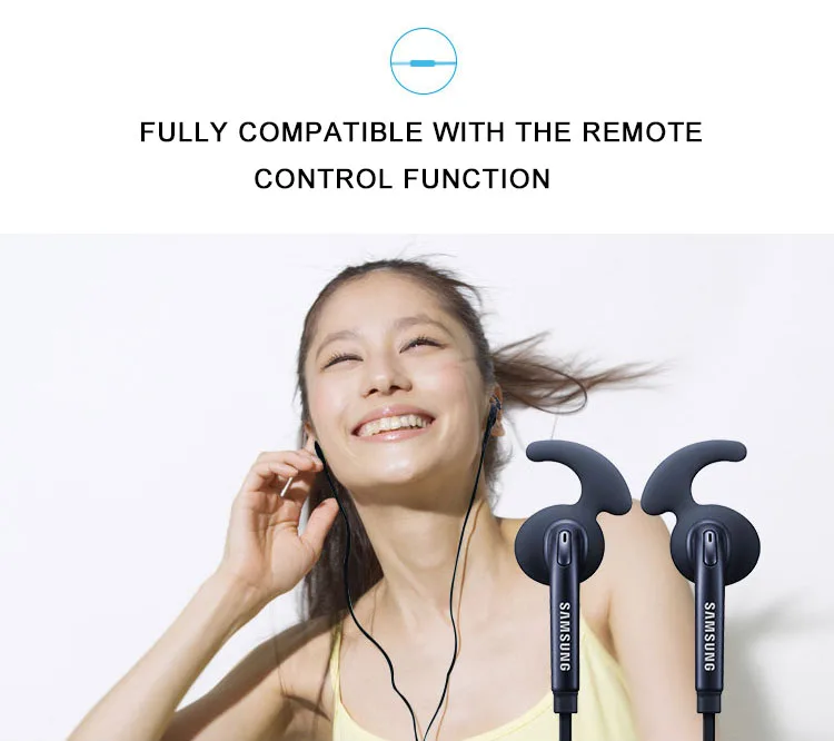 Проводные наушники samsung EG920L 3,5 мм с mic1.2 m, стерео спортивные наушники-вкладыши для samsung s8 S9Plus, поддержка официальной проверки