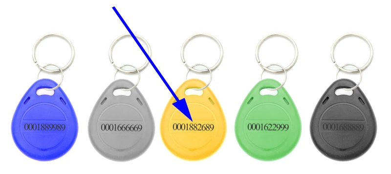RFID 125 кГц EM4100 брелок Чип TK4100 теги 125 кГц только для чтения
