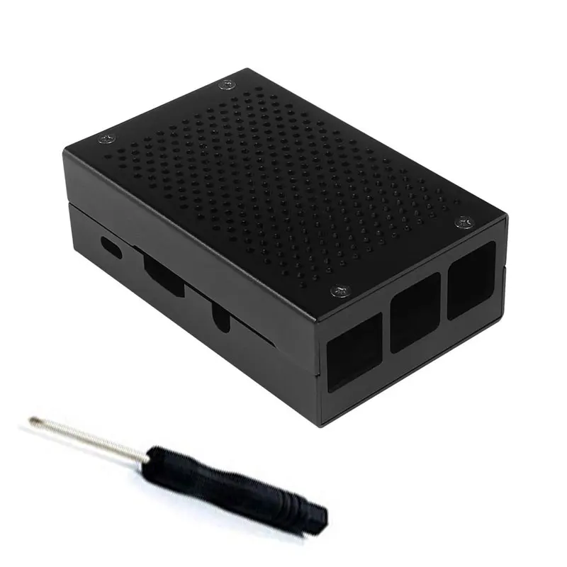 Алюминиевый Чехол для Raspberry Pi 3 металлический чехол + винты радиатор|Аксессуары