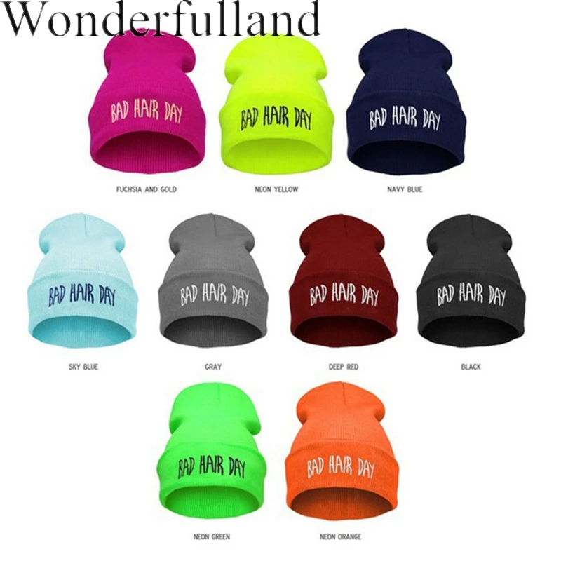 2016 письмо печати Повседневная Шапочки для Мужчин Женщин Моды Трикотажные Зимнюю