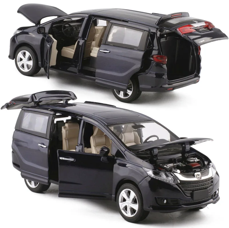 1:32 Honda Odyssey звуковой светильник из сплава, модель автомобиля, литая под давлением, модель автомобиля для мальчика, коллекция игрушек, подарок для детей