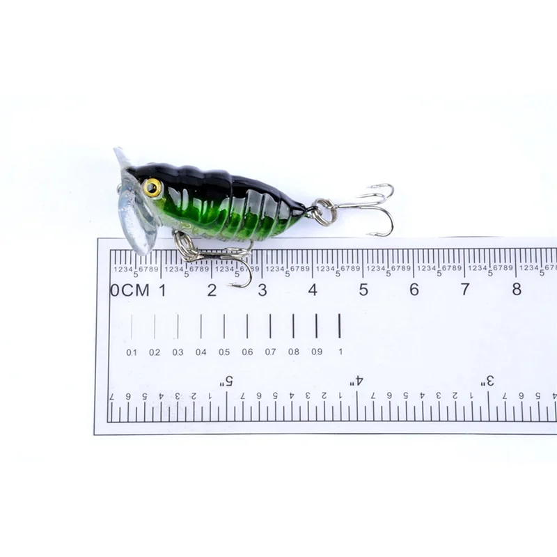 1 шт. 4 см 3 8 г Cicada рыболовная приманка насекомые Наживки Тройной Крючок Рыболовные
