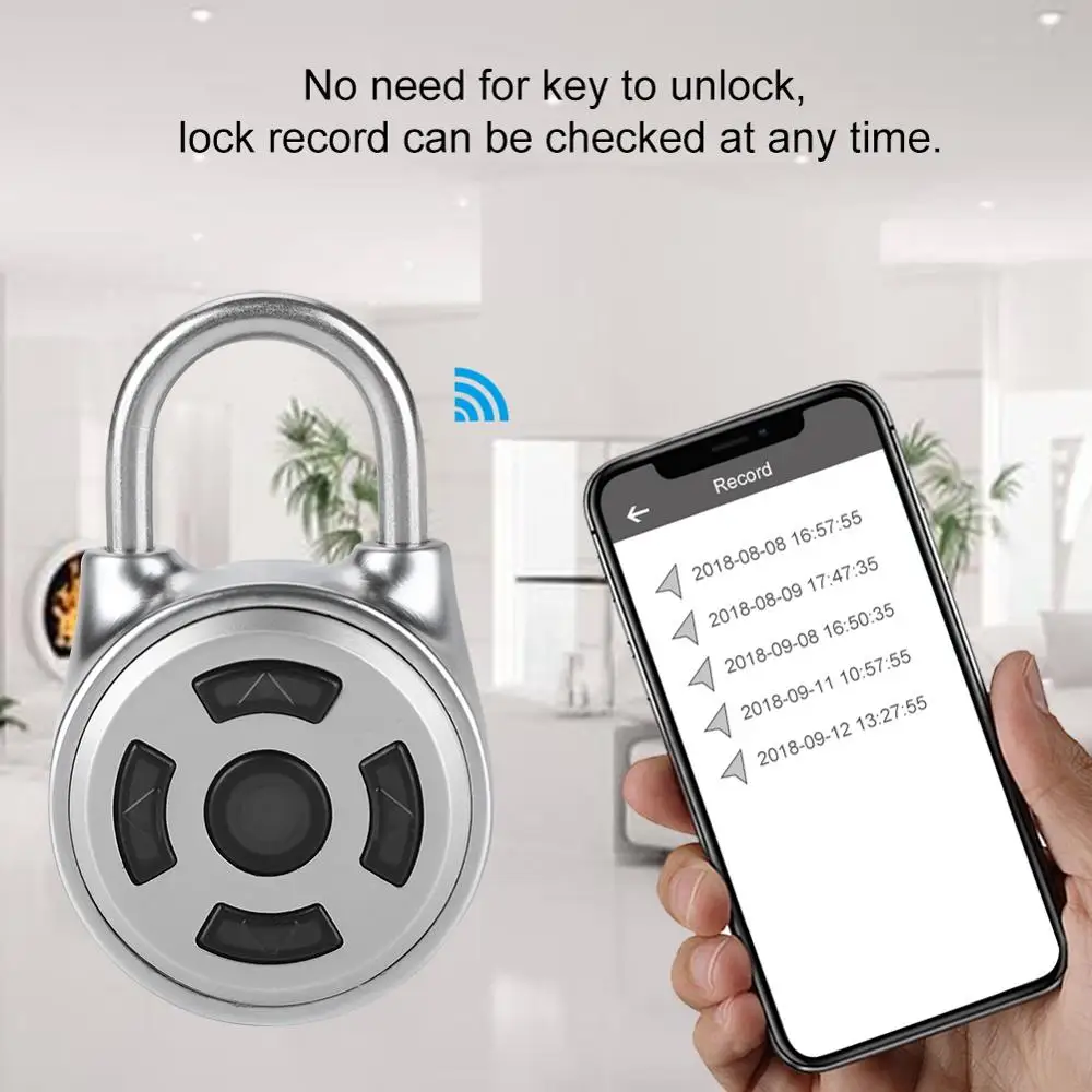Водонепроницаемый БЕСКЛЮЧЕВОЙ замок с Bluetooth управлением беспроводной